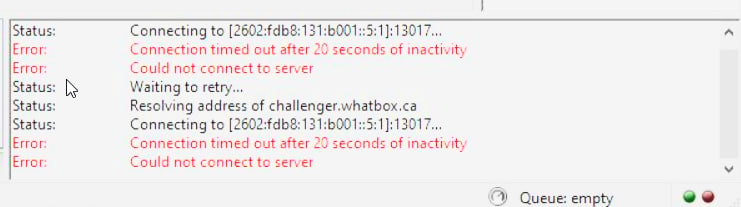 FileZilla IPv6-only connection failure